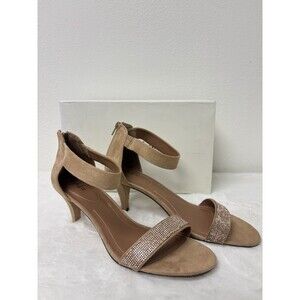 Style & Co Phillyis Tan Ankle Bling strap Heel Size 12